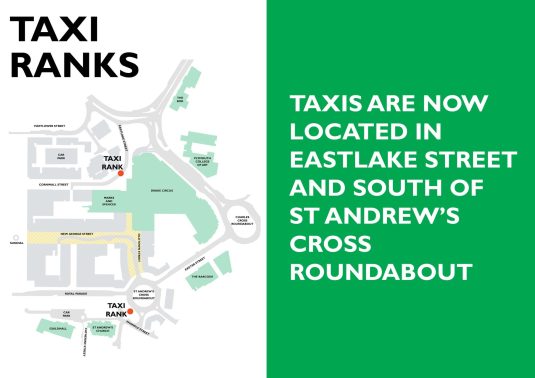 Plymouth Taxi Sign